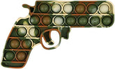 Wholesale 6 INCH GUN SHAPED BUBBLE POP IT SILICONE STRESS RELIEVER TOY